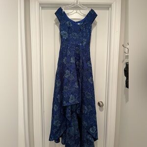 Laundry |  Blue Floral Hi-Low Dress